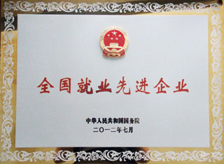全國(guo)就業先進(jin)企業